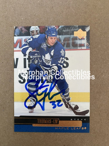 Steve Thomas - Autographed Card 2000-01 Upper Deck