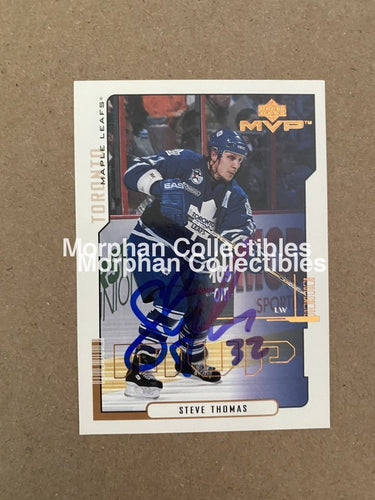 Steve Thomas - Autographed Card 2000-01 Upper Deck Mvp
