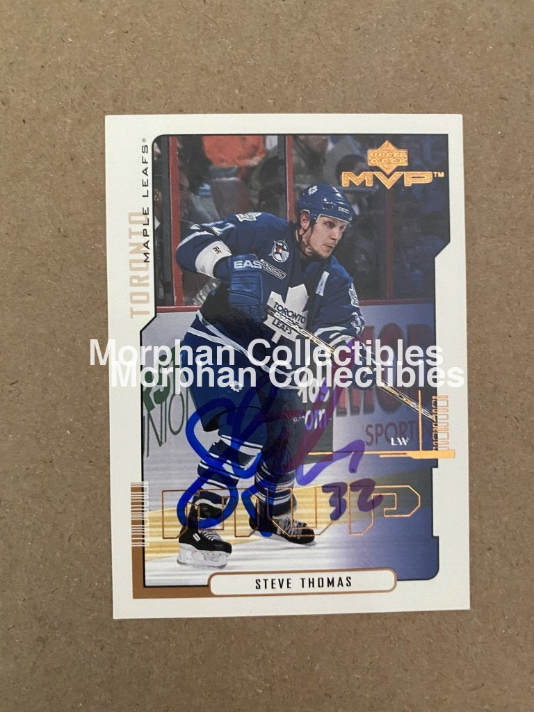 Steve Thomas - Autographed Card 2000-01 Upper Deck Mvp