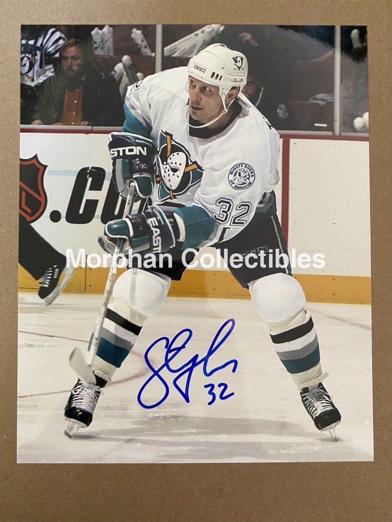Steve Thomas - Autographed 8X10 Photo Anaheim Ducks #2