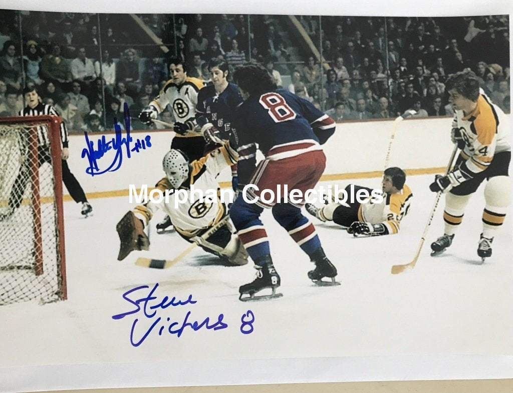 Steve Vickers - Autographed 8X10 Photos With Tkaczuk Signed Photo