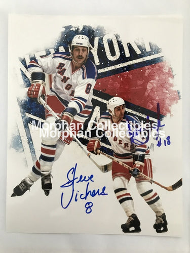 Steve Vickers - Autographed 8X10 Photos With Tkaczuk Photo
