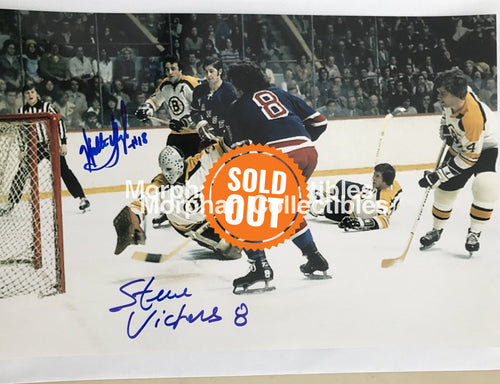 Steve Vickers - Autographed 8X10 Photos With Tkaczuk Signed Photo