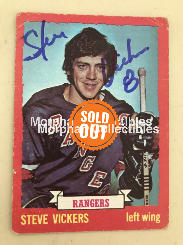 Steve Vickers - Autographed Card Opc 1973-74