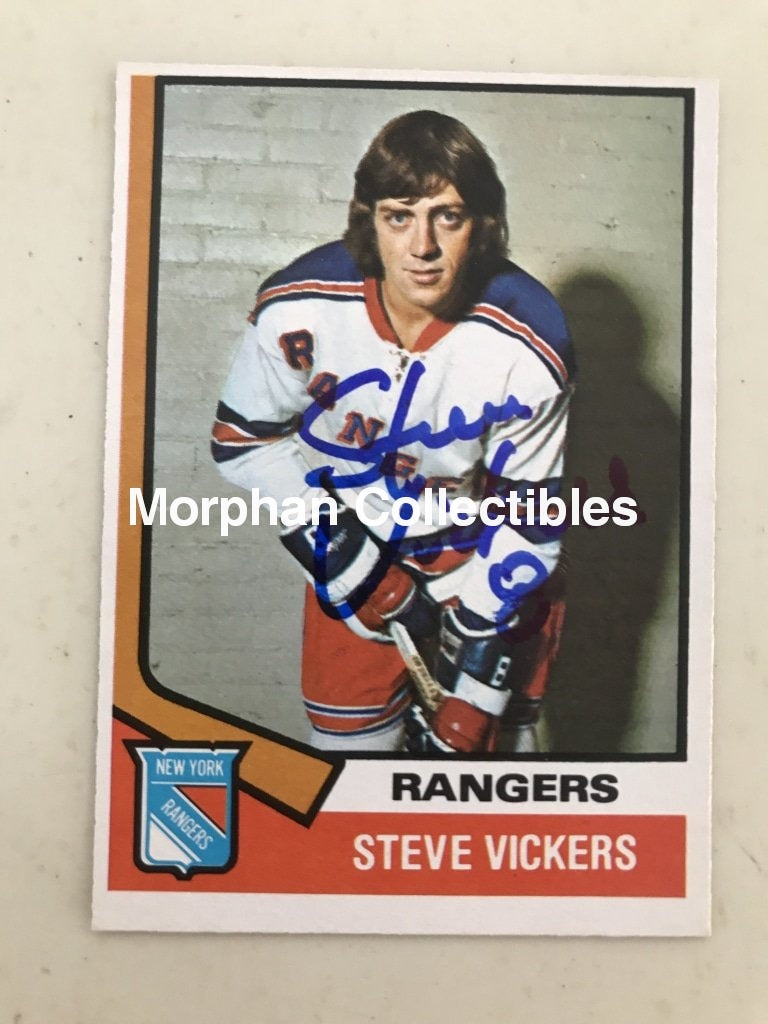 Steve Vickers - Autographed Card Opc 1974-75 #5