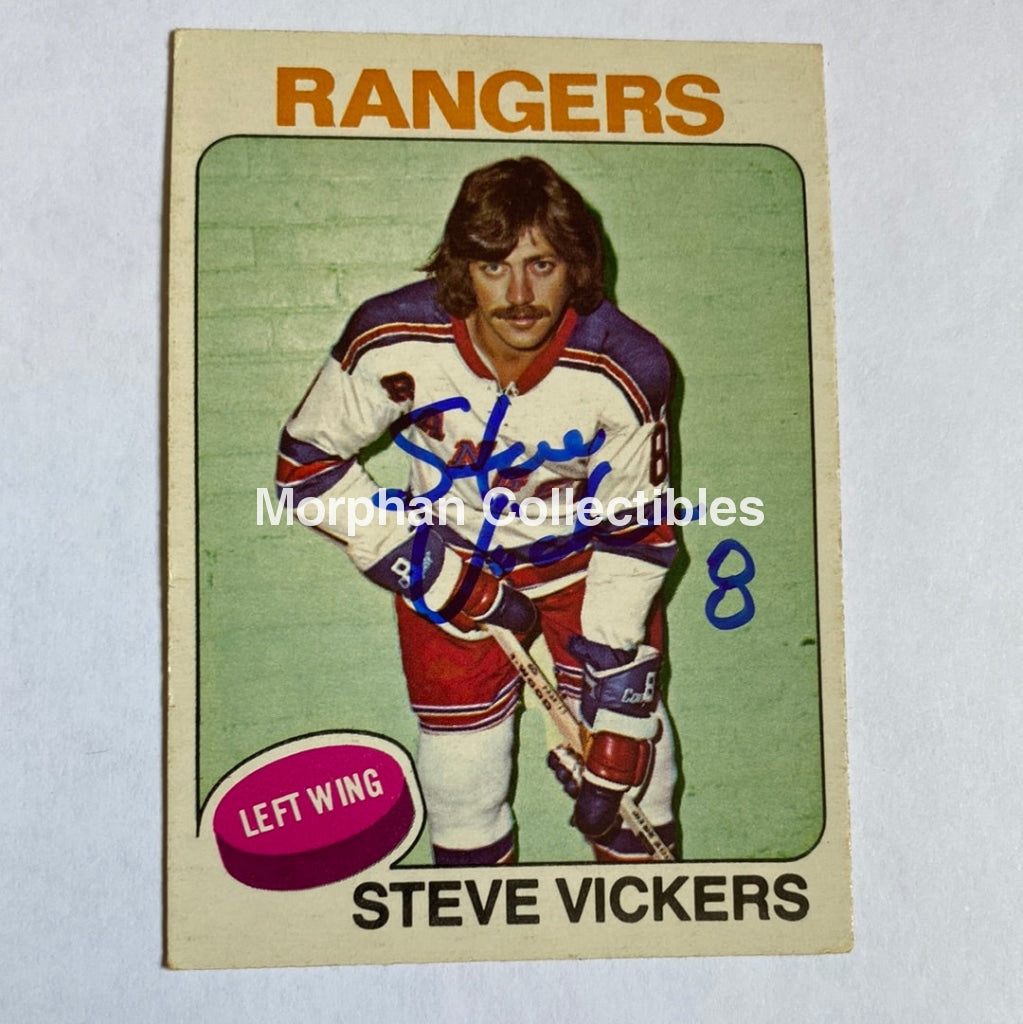 Steve Vickers - Autographed Card Opc 1975-76