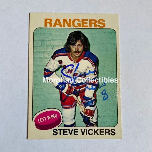 Steve Vickers - Autographed Card Opc 1975-76