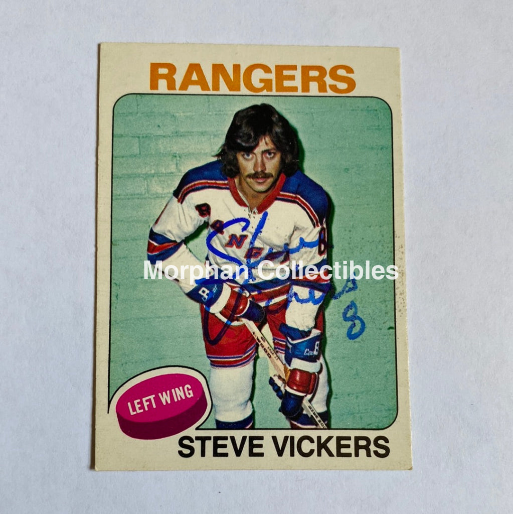 Steve Vickers - Autographed Card Opc 1975-76