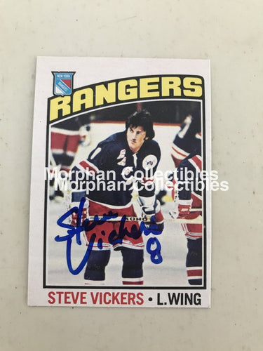 Steve Vickers - Autographed Card Opc 1976-77 #2