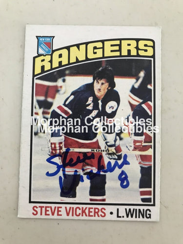 Steve Vickers - Autographed Card Opc 1976-77 #3