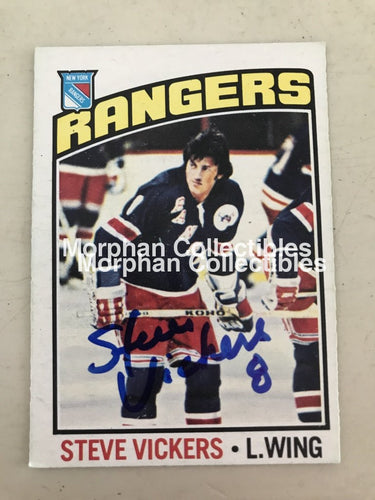 Steve Vickers - Autographed Card Opc 1976-77 #5