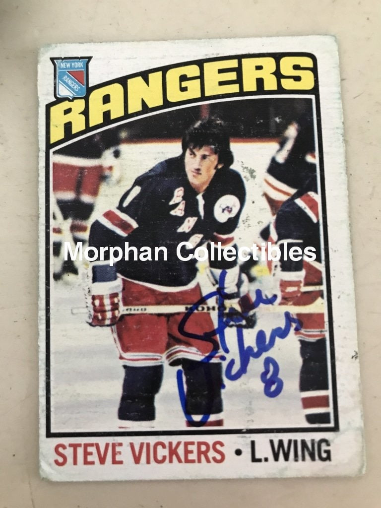 Steve Vickers - Autographed Card Opc 1976-77 #6