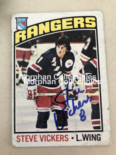Steve Vickers - Autographed Card Opc 1976-77 #6