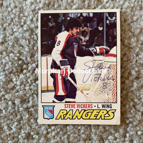 Steve Vickers - Autographed Card Opc 1977-78