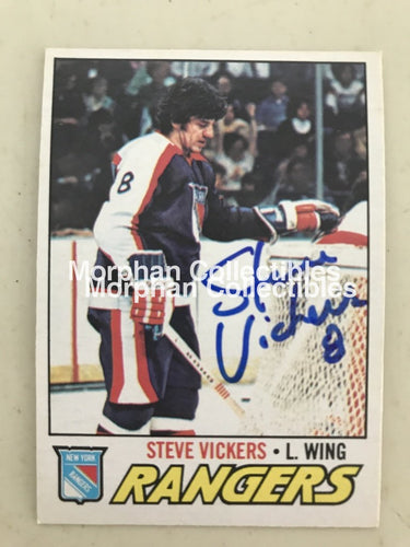 Steve Vickers - Autographed Card Opc 1977-78 #2