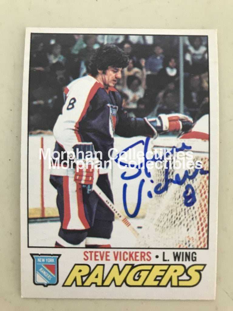 Steve Vickers - Autographed Card Opc 1977-78 #2