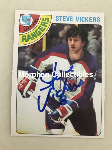 Steve Vickers - Autographed Card Opc 1978-79 #1