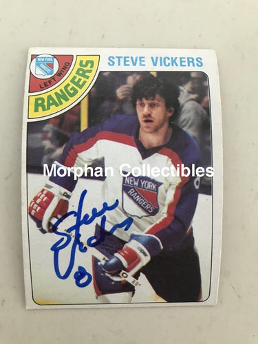 Steve Vickers - Autographed Card Opc 1978-79 #3