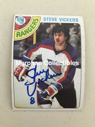 Steve Vickers - Autographed Card Opc 1978-79 #4