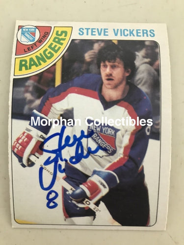 Steve Vickers - Autographed Card Opc 1978-79 #5