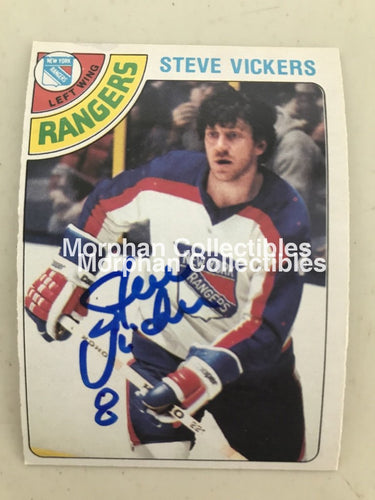 Steve Vickers - Autographed Card Opc 1978-79 #5