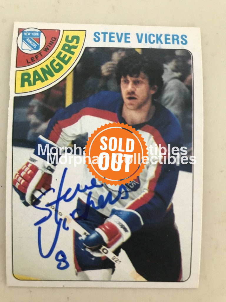 Steve Vickers - Autographed Card Opc 1978-79 #6