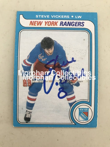 Steve Vickers - Autographed Card Opc 1979-80 #11