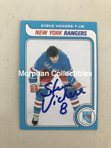 Steve Vickers - Autographed Card Opc 1979-80 #6