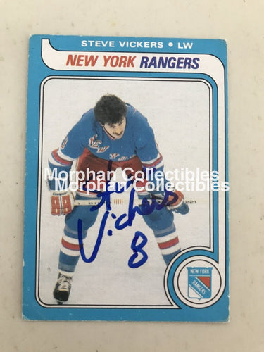 Steve Vickers - Autographed Card Opc 1979-80 #9