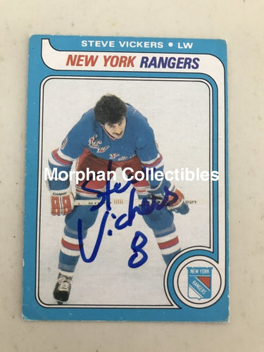 Steve Vickers - Autographed Card Opc 1979-80 #9