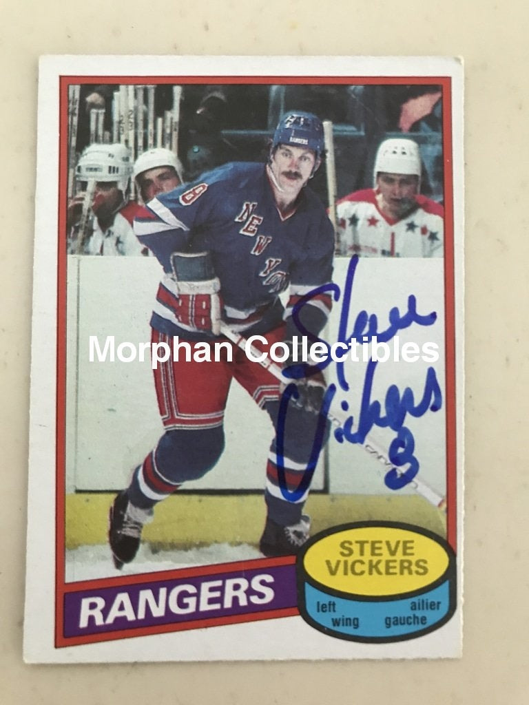 Steve Vickers - Autographed Card Opc 1980-81 #1