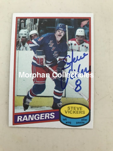 Steve Vickers - Autographed Card Opc 1980-81 #2