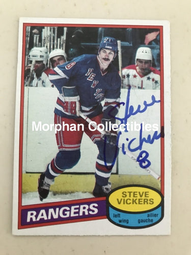 Steve Vickers - Autographed Card Opc 1980-81 #4