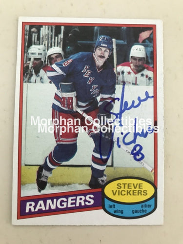 Steve Vickers - Autographed Card Opc 1980-81 #4