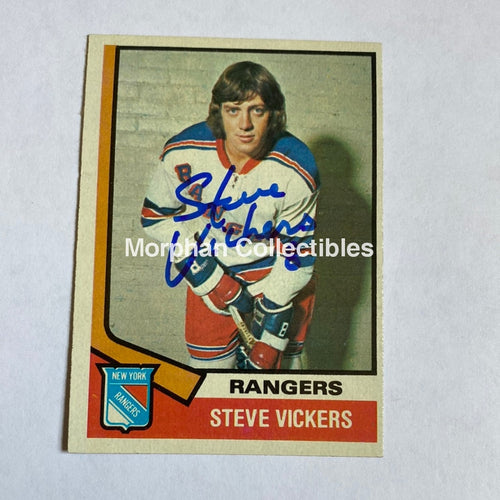 Steve Vickers - Autographed Card Topps 1974-75