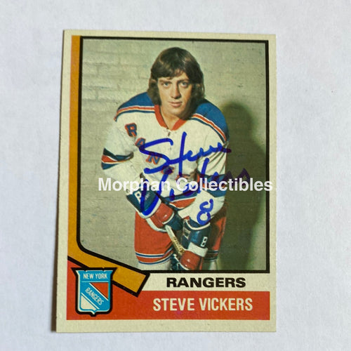 Steve Vickers - Autographed Card Topps 1974-75