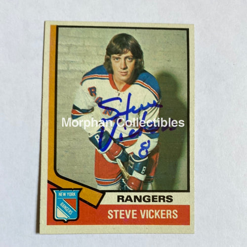 Steve Vickers - Autographed Card Topps 1974-75