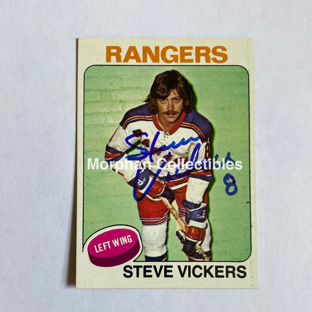 Steve Vickers - Autographed Card Topps 1975-76