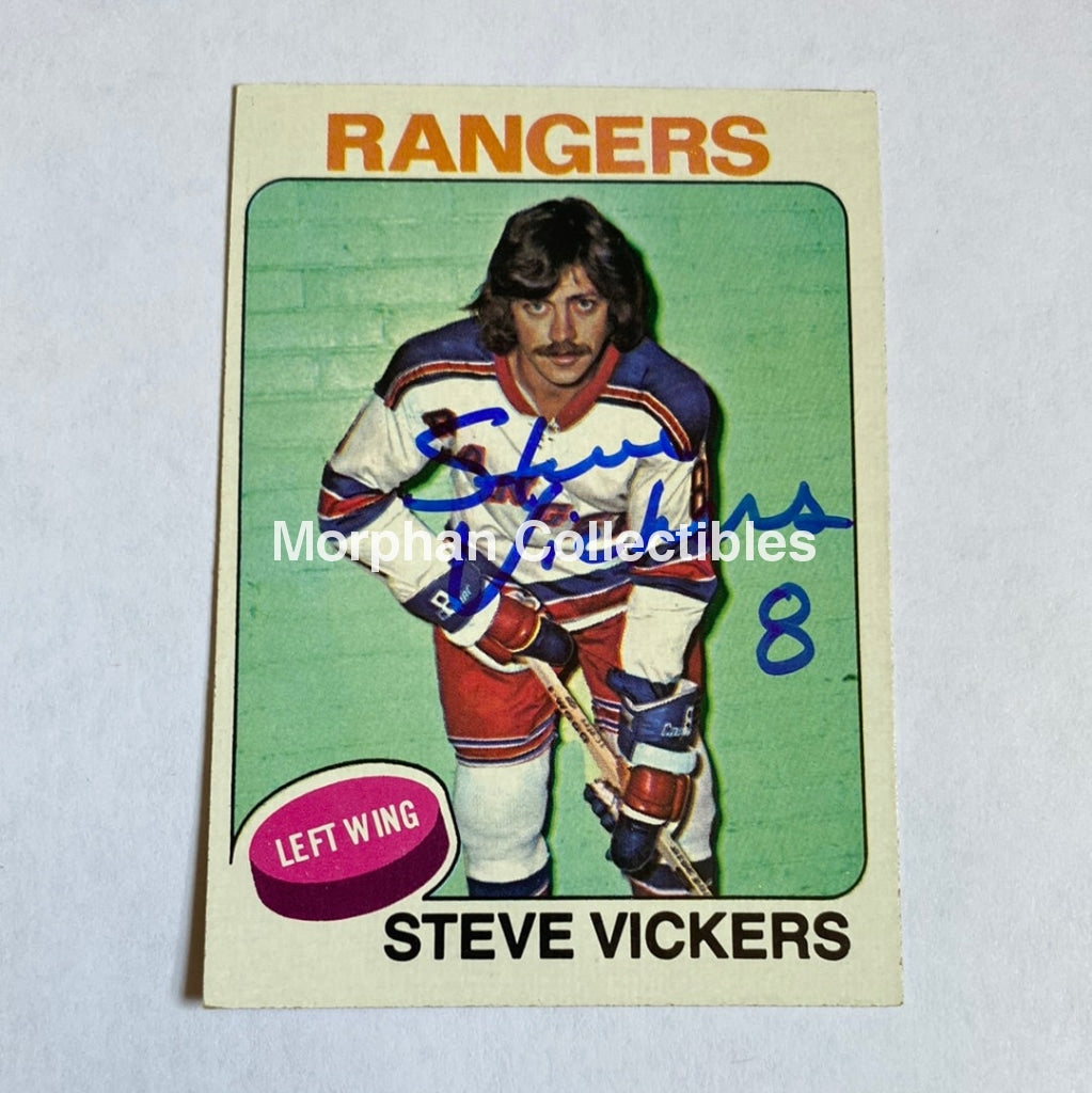 Steve Vickers - Autographed Card Topps 1975-76