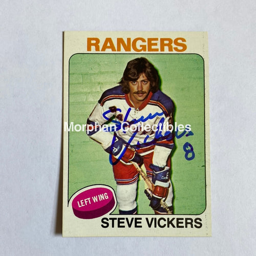 Steve Vickers - Autographed Card Topps 1975-76