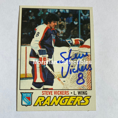 Steve Vickers - Autographed Card Topps 1977-78