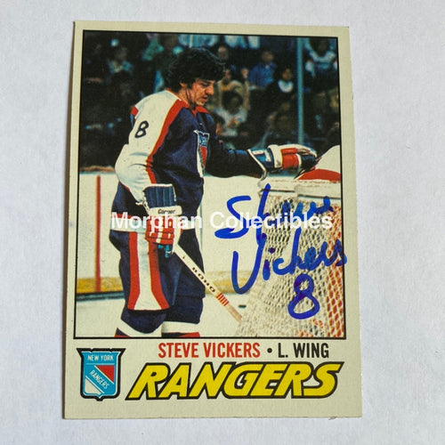 Steve Vickers - Autographed Card Topps 1977-78