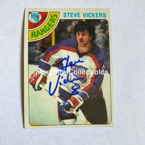 Steve Vickers - Autographed Card Topps 1978-79