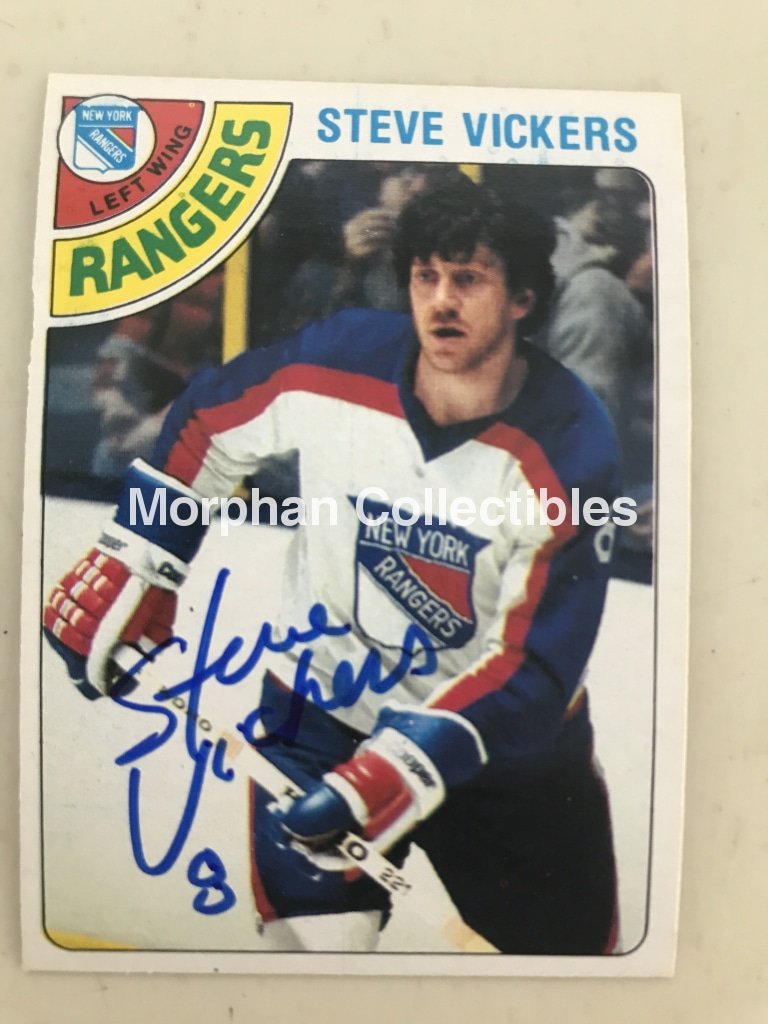 Steve Vickers - Autographed Card Opc 1978-79 #6