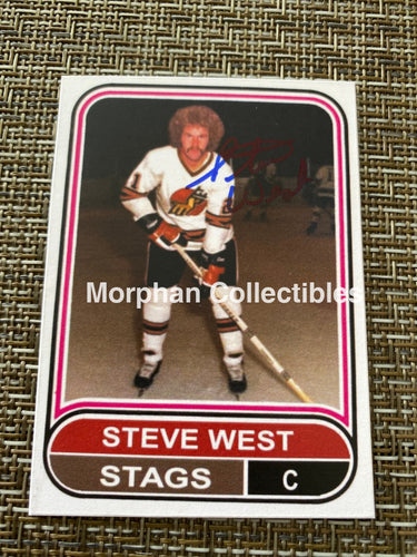 Steve West- Autographed Card - Custom Michigan Stags