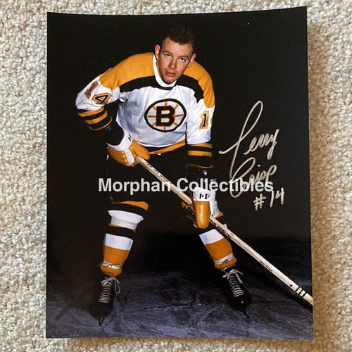 Terry Crisp - Autographed Boston Bruins 8X10 Photo