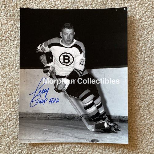Terry Crisp - Autographed Boston Bruins 8X10 Photo