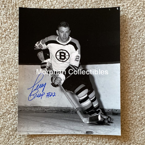 Terry Crisp - Autographed Boston Bruins 8X10 Photo