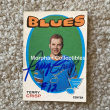 Load image into Gallery viewer, Terry Crisp - Autographed Card 1971-72 Opc Card
