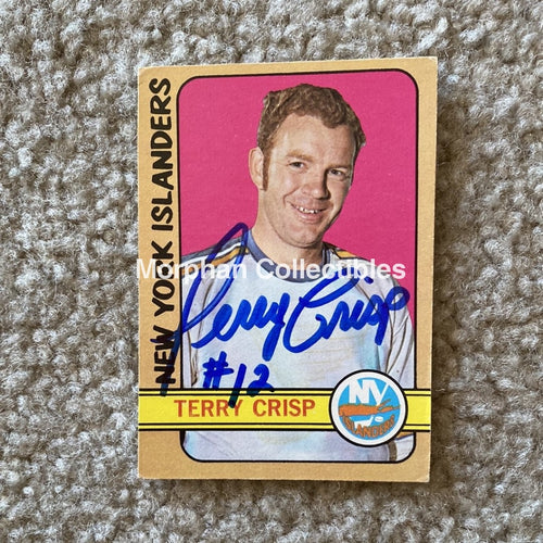 Terry Crisp - Autographed Card 1972-73 Opc Card